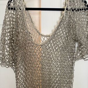 Zara crocheted maxi dress